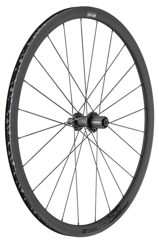 Dt swiss pr 1400 dicut oxic clincher 32mm rearwheel