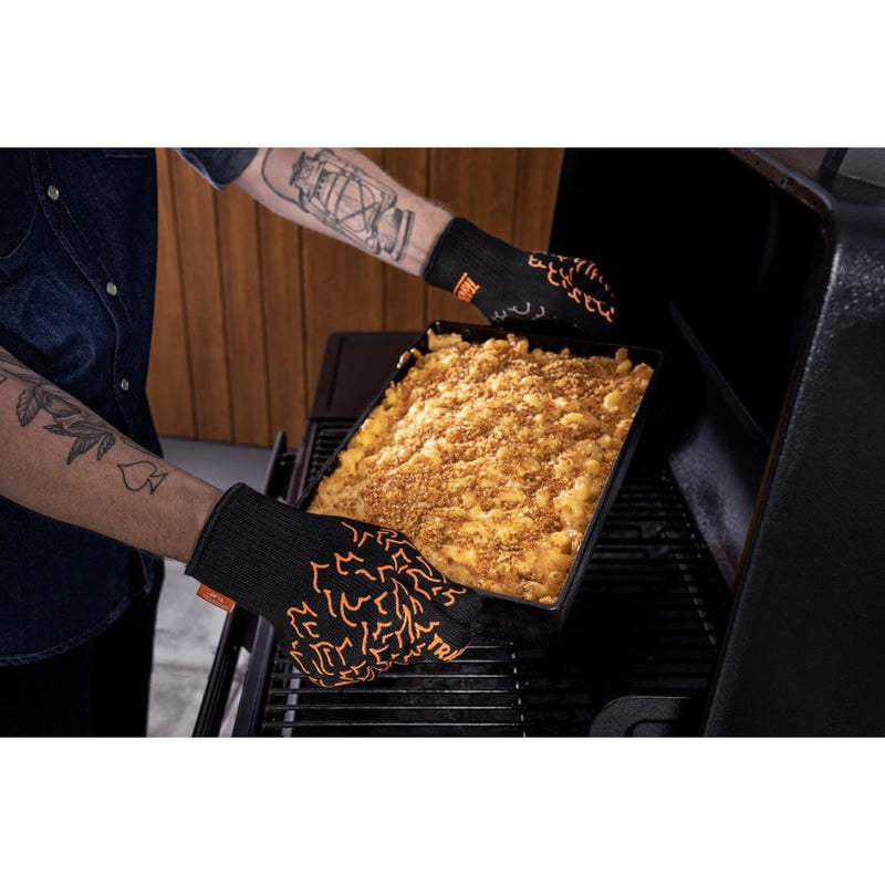 Load image into Gallery viewer, Traeger bbq mitts handschoen (zwart, hittebestendig tot 275 °c)
