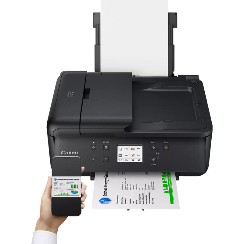 Load image into Gallery viewer, Canon pixma tr7650 all-in-one inkjetprinter met faxfunctie (zwart, usb, wi-fi, kopie, scan, fax)

