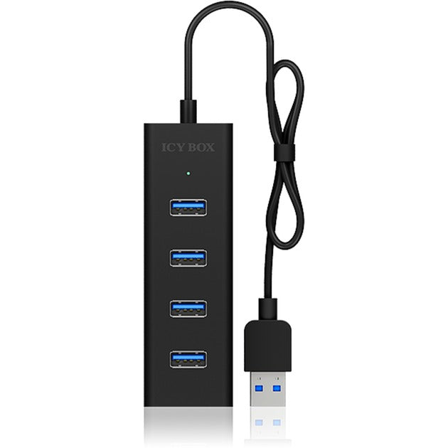 Load image into Gallery viewer, Icy box ib-hub1409-u3 4-port usb-hub (zwart)
