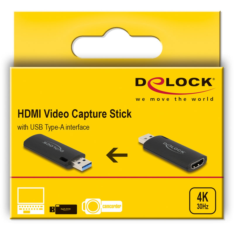 Load image into Gallery viewer, Delock hdmi video capture stick usb-a adapter (zwart)

