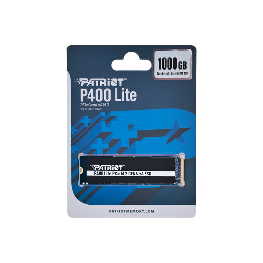 Patriot p400 lite 1 tb ssd (zwart wit, pcie 4.0 x4, nvme 1.4, m.2 2280)