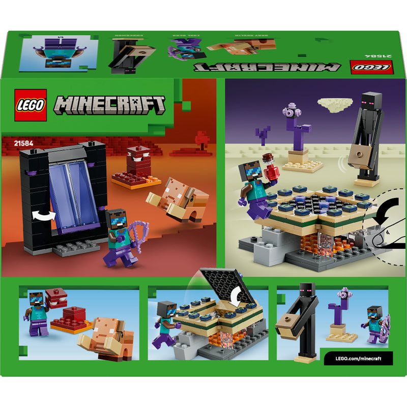 Load image into Gallery viewer, Lego minecraft - reis naar de nether en het end-portaal constructiespeelgoed (21584)
