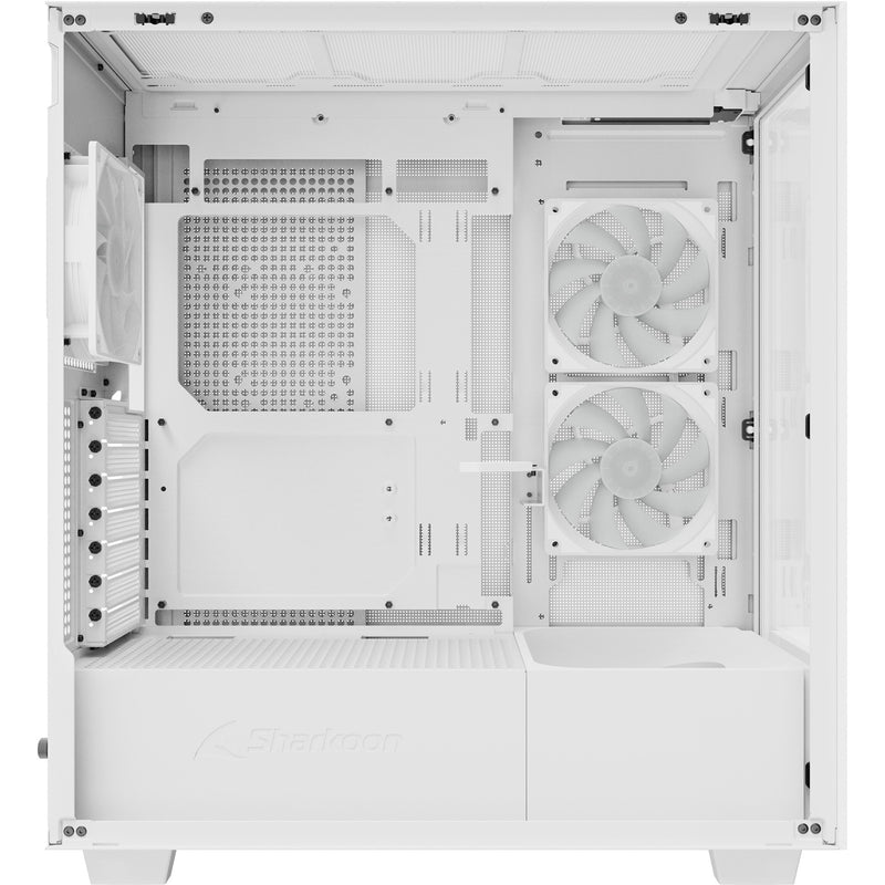 Load image into Gallery viewer, Sharkoon rebel c60 rgb midi tower behuizing (wit | 2x usb-a | 1x usb-c | rgb | tempered glass)
