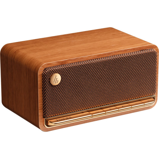 Edifier mp230 retro bluetooth speaker luidspreker (houtkleur, bluetooth, microsd, aux, usb-c)