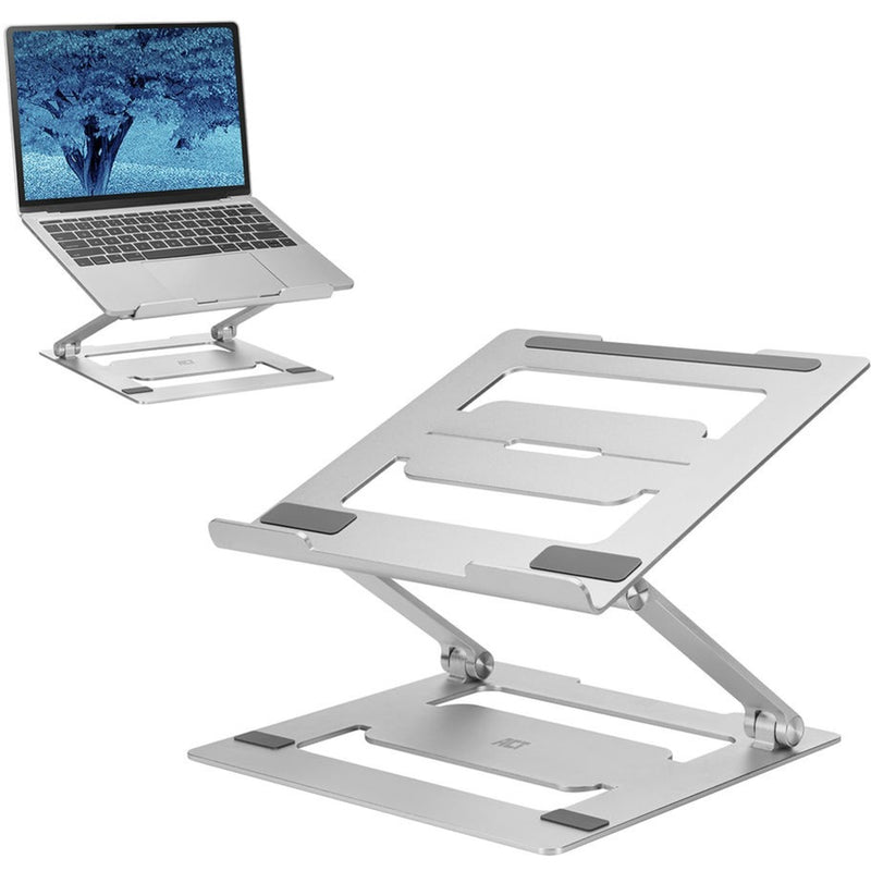 Load image into Gallery viewer, Act connectivity laptopstandaard aluminium (aluminium, opvouwbaar, traploos in hoogte verstelbaar)
