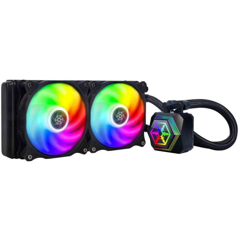 Load image into Gallery viewer, Silverstone sst-pf240-argb-v2 waterkoeling (zwart, incl. rgb controller)
