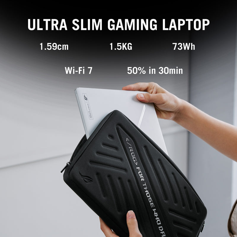 Afbeelding laden in galerijviewer, Asus rog zephyrus g14 ga403up-qs001w 14 copilot+ gaming laptop (wit | ryzen 9 270 | rtx 5070 | 32 gb | 1 tb ssd | oled)
