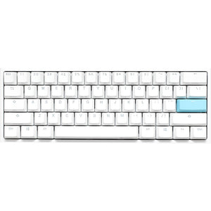 Ducky one 2 pro mini white classic rgb mechanisch gaming toetsenbord (wit, us lay-out (qwerty), cherry mx brown, 60%, rgb led, double-shot pbt, quack mechanics)