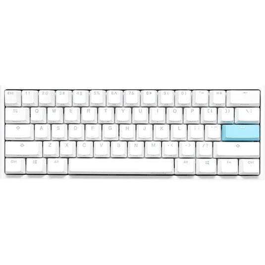 Ducky one 2 pro mini white classic rgb mechanisch gaming toetsenbord (wit, us lay-out (qwerty), cherry mx brown, 60%, rgb led, double-shot pbt, quack mechanics)