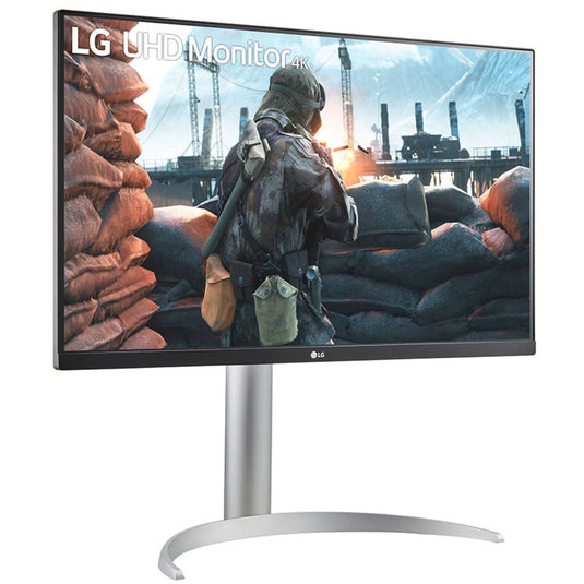 Lg ultrafine 27up650k-w 27 4k uhd monitor (wit zilver, 2x hdmi, displayport)