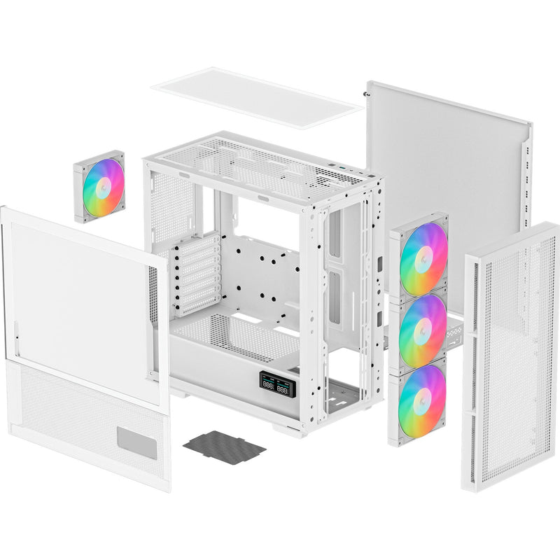 Load image into Gallery viewer, Deepcool ch560 digital midi tower behuizing (wit | 1x usb-a | 1x usb-c | rgb | tempered glass)
