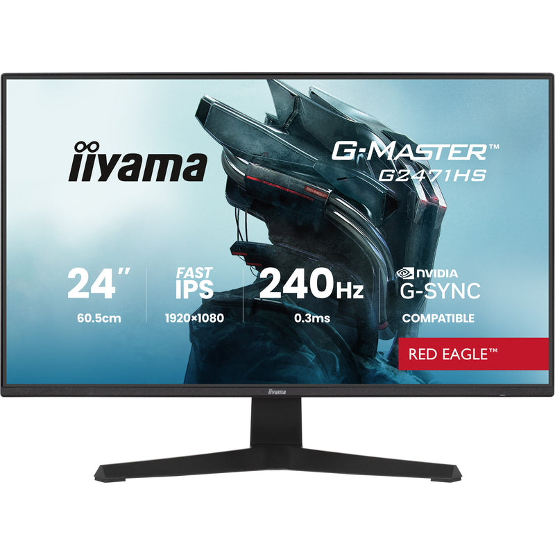 Load image into Gallery viewer, Iiyama g-master red eagle g2471hs-b1 23.8 gaming monitor (zwart, 2x hdmi, displayport, 240 hz)
