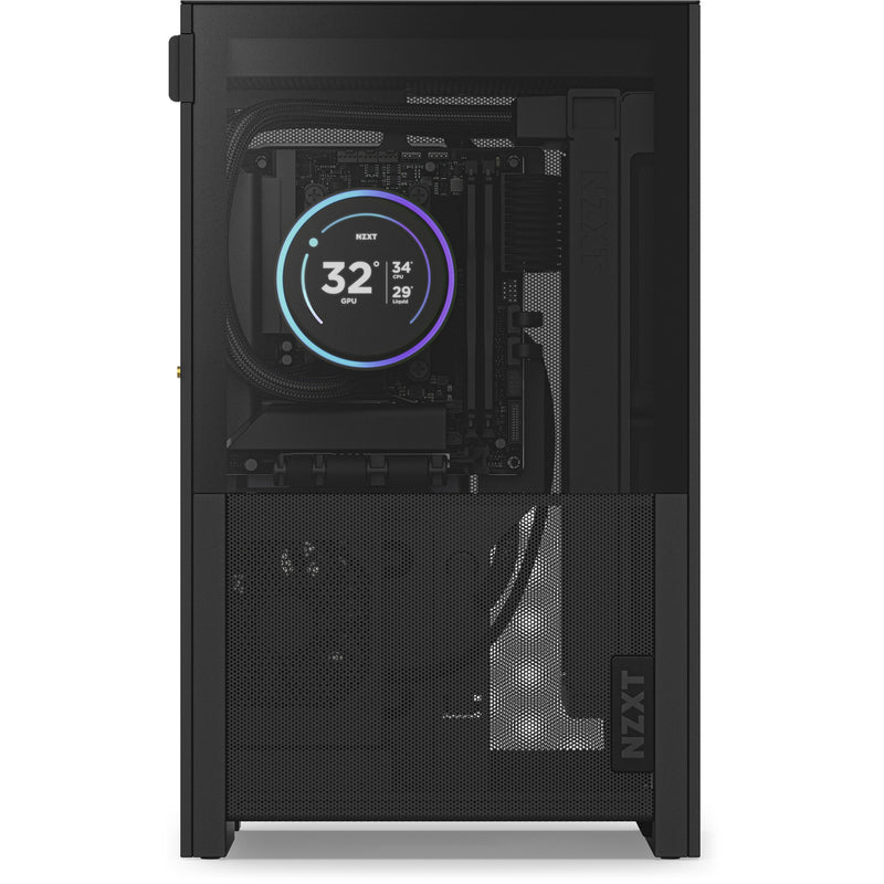 Load image into Gallery viewer, Nzxt h2 flow mini tower behuizing (zwart | 2x usb-a | 1x usb-c | tempered glass)
