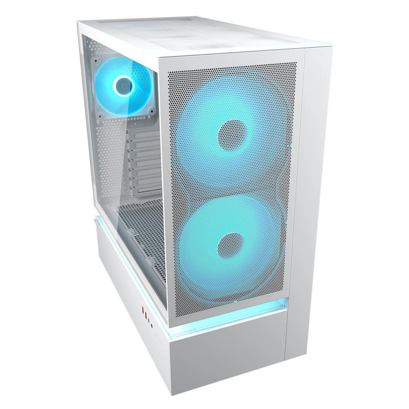 Load image into Gallery viewer, Cougar cfv235 mesh midi tower behuizing (wit | 2x usb-a | 1x usb-c | rgb | tempered glass)
