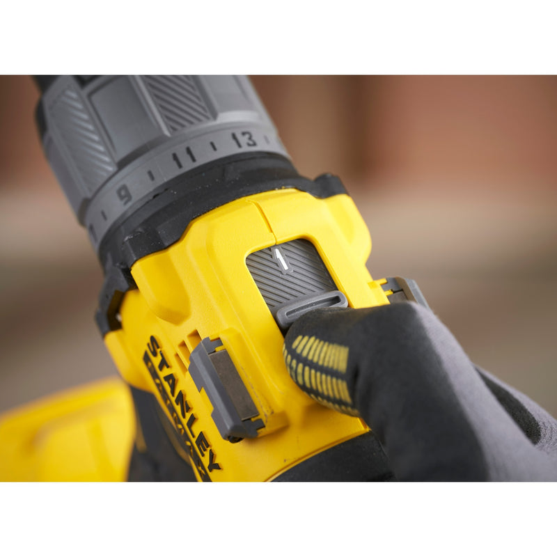 Load image into Gallery viewer, Stanley fatmax v20 18v borstelloze schroefklopboormachine (geel zwart, accu en oplader niet inbegrepen)
