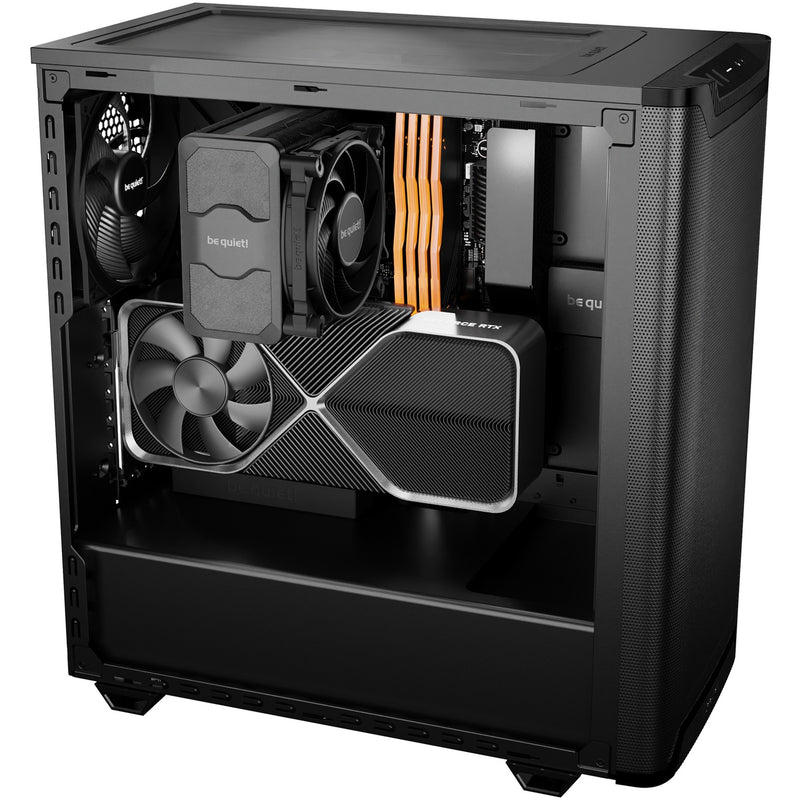 Load image into Gallery viewer, Be quiet! pure base 501 airflow window midi tower behuizing (zwart | 2x usb-a | 1x usb-c | tempered glass)

