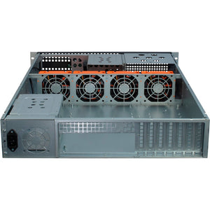 Inter-tech 2u-2129-n rack behuizing (zwart | 2x usb-a)