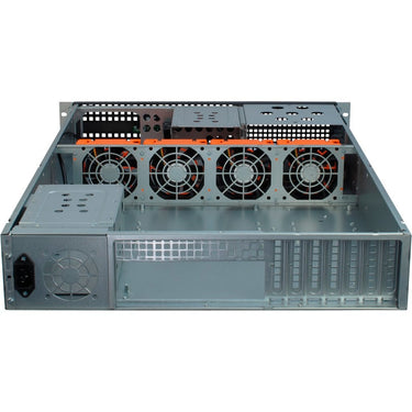 Inter-tech 2u-2129-n rack behuizing (zwart | 2x usb-a)