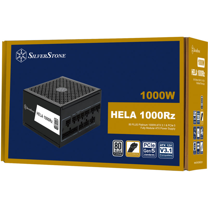 Afbeelding laden in galerijviewer, Silverstone hela 1000rz modulaire 1000 watt voeding (zwart, 1x 12v-2x6, 5x pcie)
