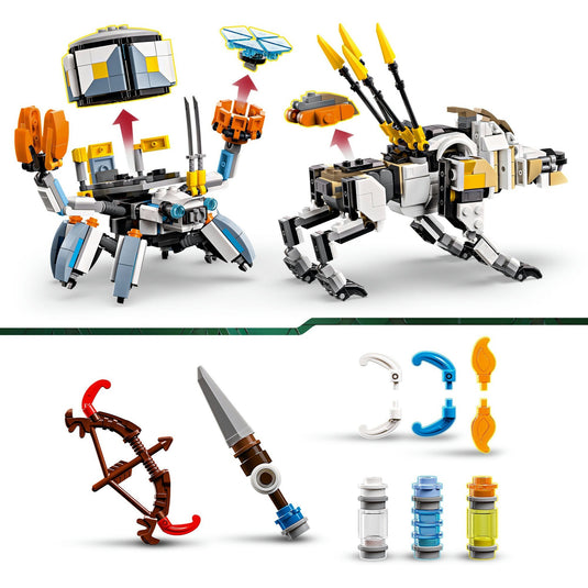 Lego horizon adventures - aloy en varl vs. shell-walker en sawtooth constructiespeelgoed (77037)