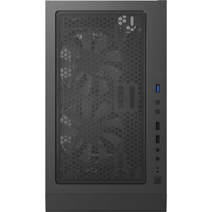 Montech x3 glass midi tower behuizing (zwart | 3x usb-a | rgb | tempered glass)