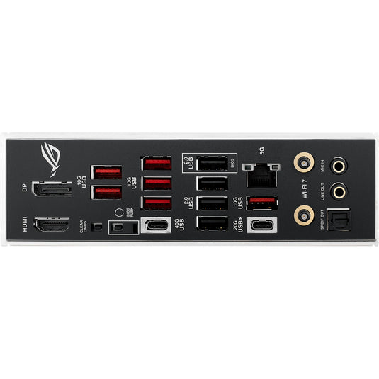 Asus rog strix b850-e gaming wifi socket am5 moederbord (zwart, raid, 5gb-lan, wi-fi 7, bt, sound, atx)
