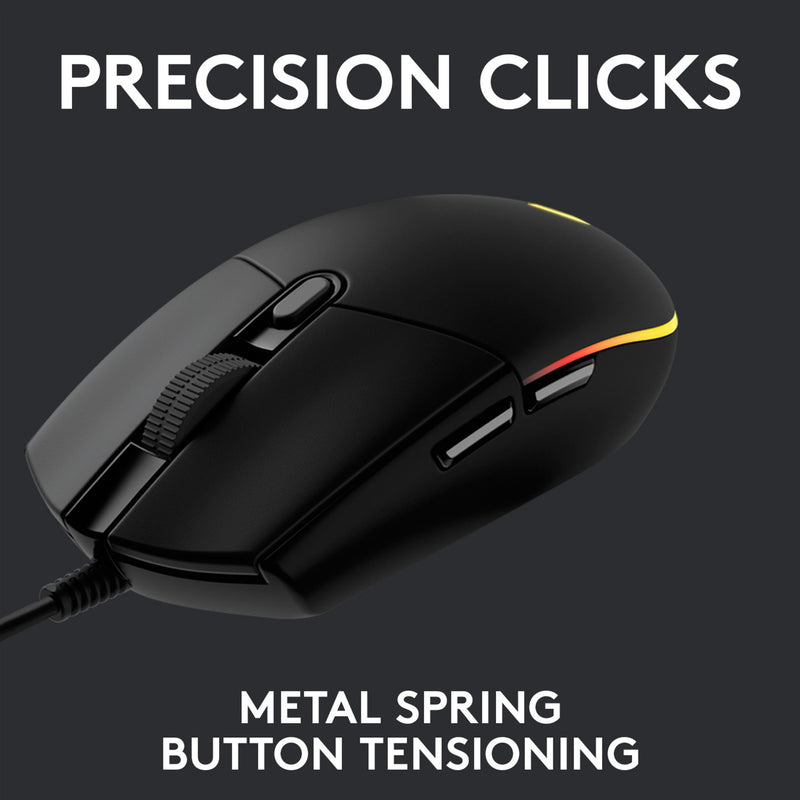 Afbeelding laden in galerijviewer, Logitech g203 lightsync gaming muis (zwart, 200 - 8000 dpi, rgb leds)
