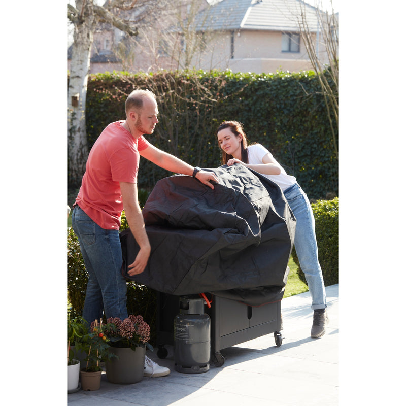 Load image into Gallery viewer, Barbecook premium barbecue hoes, large bescherming (zwart)
