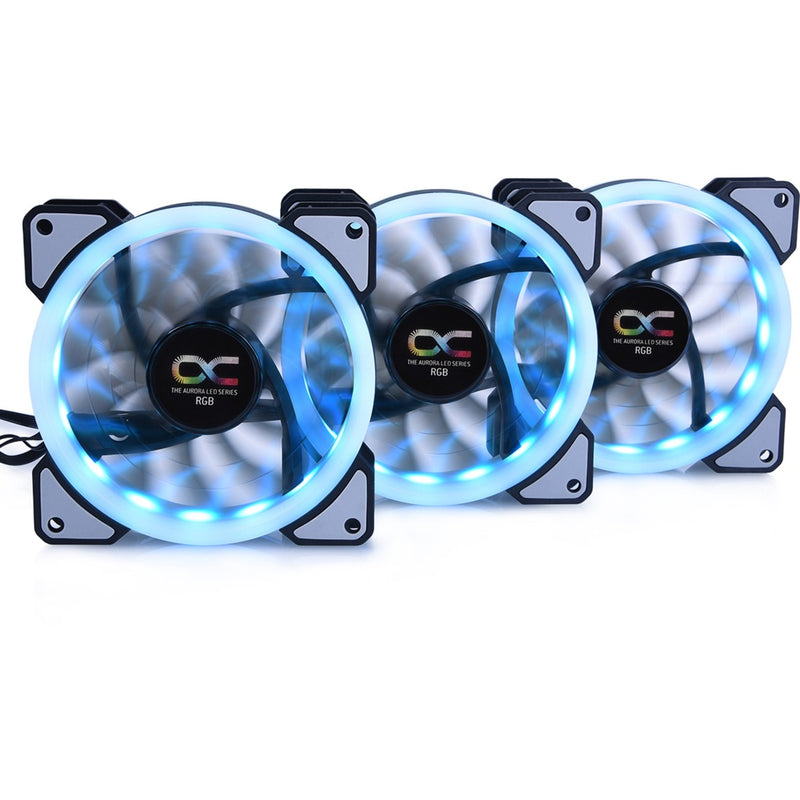 Load image into Gallery viewer, Alphacool eiszyklon aurora lux digital rgb case fans (3 stuks, 120 x 120 x 25 mm, 3-pins fan-connector)
