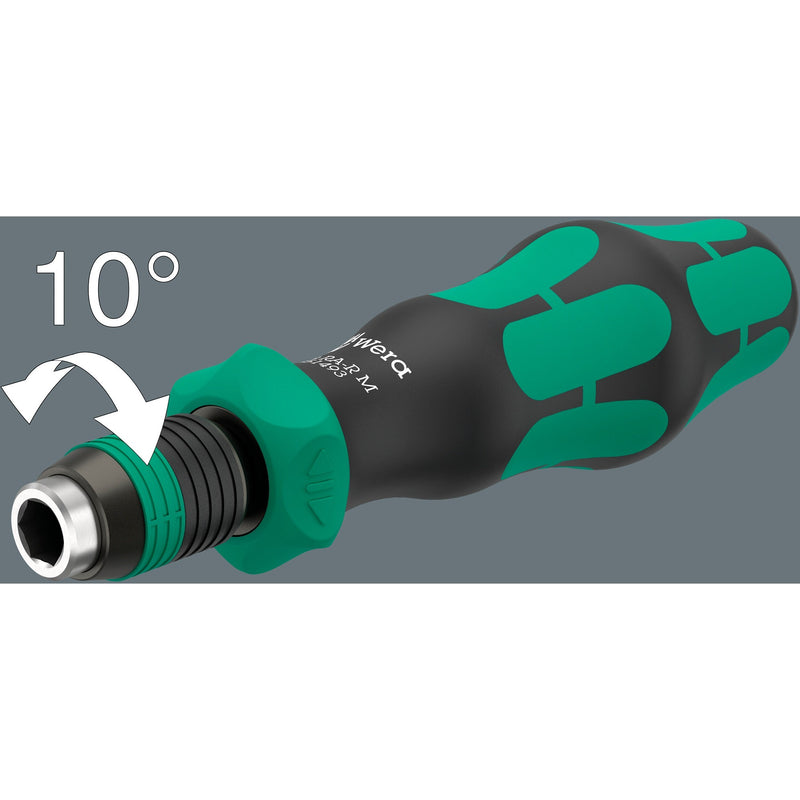 Load image into Gallery viewer, Wera kraftform kompakt 838 ra-r m imperial set 1 bitset (zwart groen, 15‑delig)
