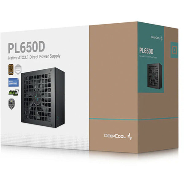 Laden Sie das Bild in Galerie -Viewer, Deepcool pl650d 650 watt voeding (zwart, 1x 12v-2x6, 2x pcie)
