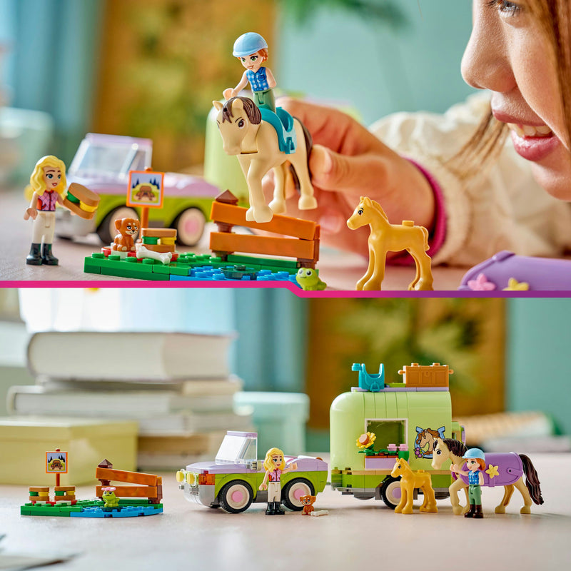 Load image into Gallery viewer, Lego friends 42695 trailer met paard en veulen
