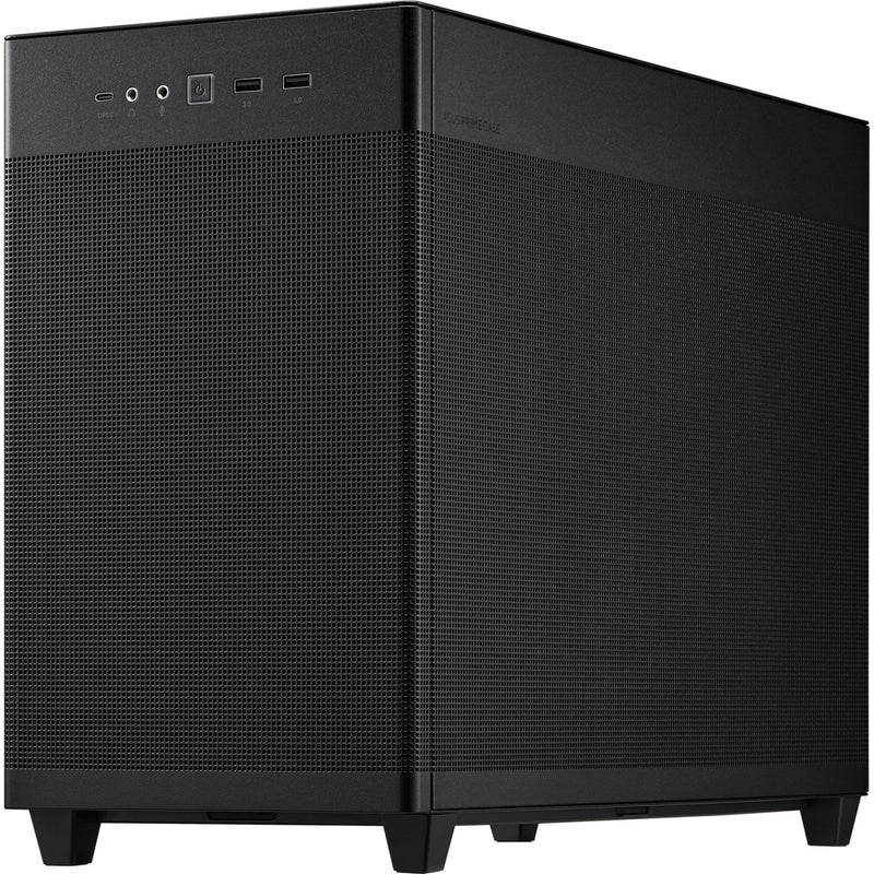 Afbeelding laden in galerijviewer, Asus prime ap201 mini tower behuizing (zwart | 2x usb-a | 1x usb-c)
