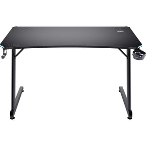 Trust gxt 709 luminus rgb-gamingbureau gaming desk (zwart)