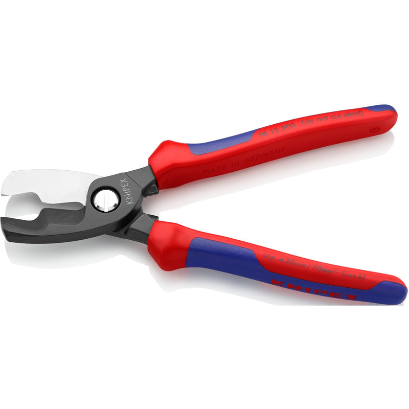 Load image into Gallery viewer, Knipex kabelschaar met dubbele snijkanten 9512200 kniptang (rood blauw)

