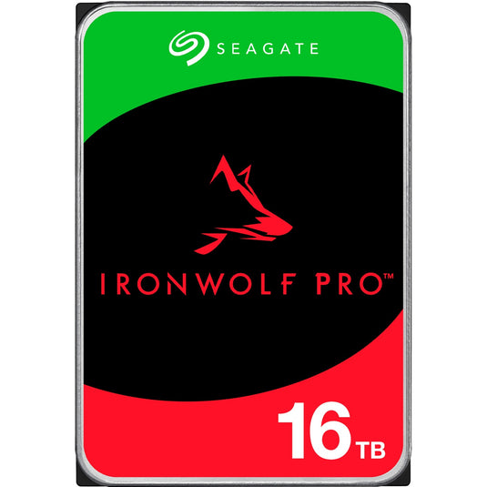 Seagate ironwolf pro 16 tb harde schijf (st16000nt001, sata 600, 24 7)