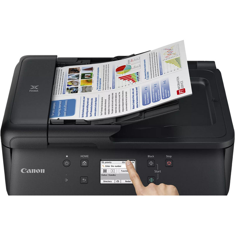 Load image into Gallery viewer, Canon pixma tr7650 all-in-one inkjetprinter met faxfunctie (zwart, usb, wi-fi, kopie, scan, fax)
