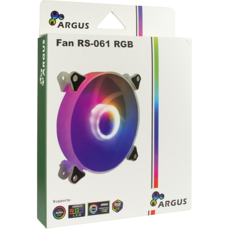 Load image into Gallery viewer, Inter-tech argus rs-061 rgb case fan (120 x 120 x 25 mm, pwm)
