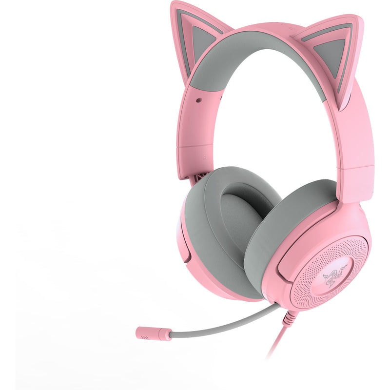 ギャラリービューアに画像をロードする, Razer kraken kitty v3 x quartz over-ear gaming headset (roze grijs)
