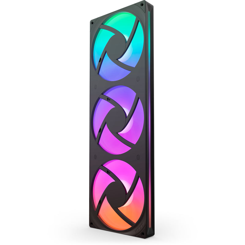 Load image into Gallery viewer, Nzxt f420 rgb core case fans (zwart, 3 stuks, 420 x 140 x 26 mm)

