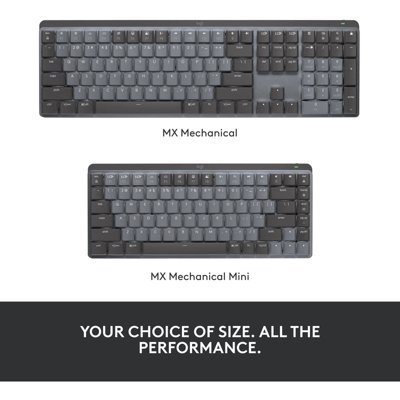 Load image into Gallery viewer, Logitech mx mechanical mini toetsenbord (zwart, us-international lay-out (qwerty), gl tactile, 80% (tkl), bluetooth)
