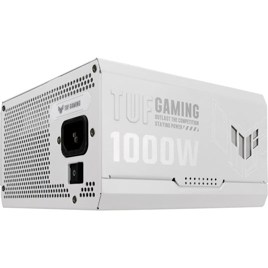 Asus tuf gaming gold white edition modulaire 1000 watt voeding (wit, 1x 12v-2x6, 4x pcie)
