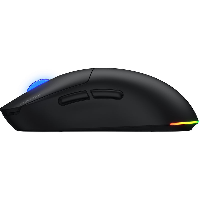 Chargez l'image dans la visionneuse de la galerie, Hator quasar 3 wireless gaming muis (zwart, 400 - 12.000 dpi, rgb, 2.4ghz bluetooth 5.1 usb)
