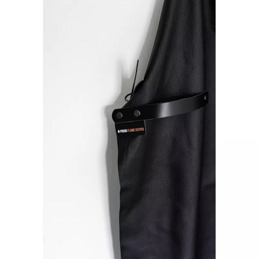 Kamado joe leren schort (bruin, one size fits all)