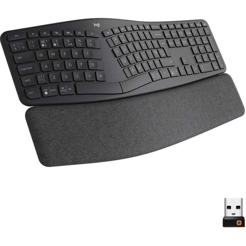 Load image into Gallery viewer, Logitech k860 ergo keyboard, toetsenbord (zwart, bluetooth, us international iso)
