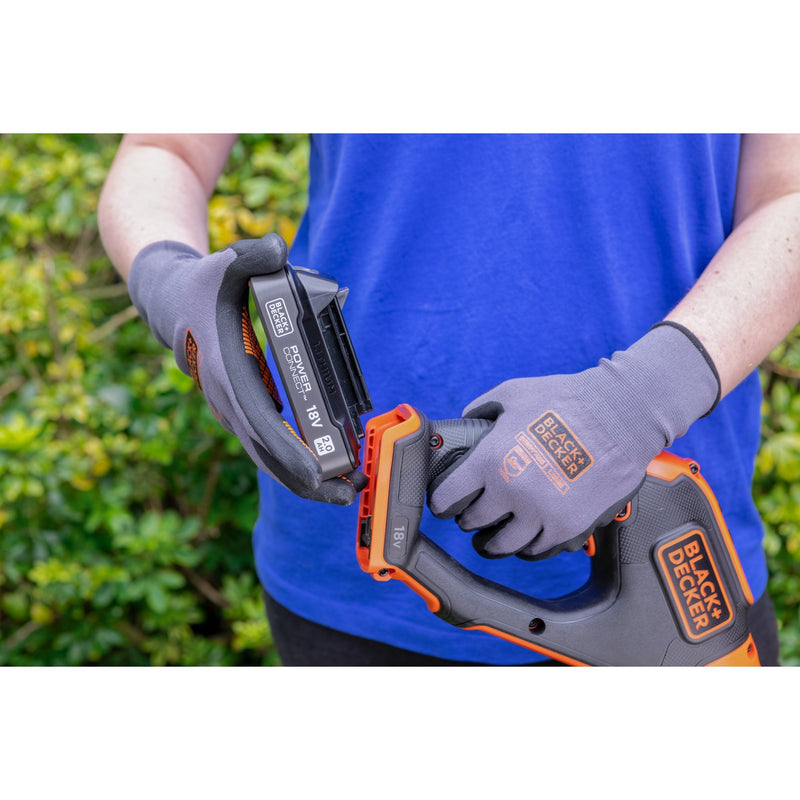 Load image into Gallery viewer, Black+decker 18v afs grastrimmer met accu (zwart oranje, 28 cm accu inbegrepen)
