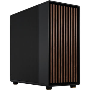 Fractal design north xl midi tower behuizing (zwart houtkleur | 2x usb-a | 1x usb-c)