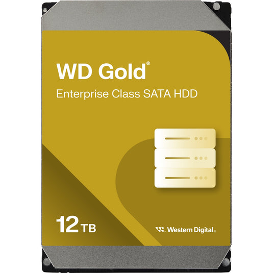 Wd gold enterprise class 12 tb harde schijf (122kryz, sata 600, 24 7)