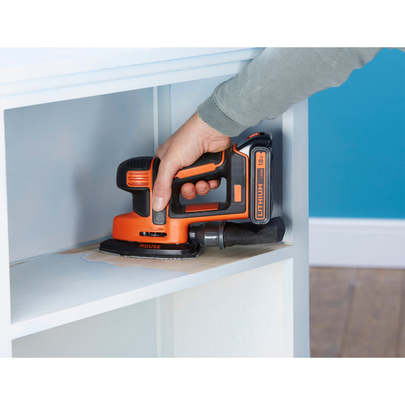 ギャラリービューアに画像をロードする, Black+decker mouse detail accu deltaschuurmachine bdcds18 (zwart oranje, accu en oplader inbegrepen)
